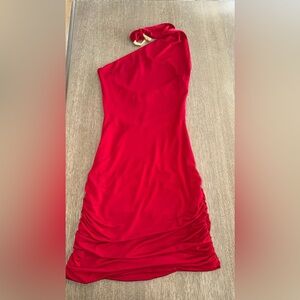 Meshki red mini dress